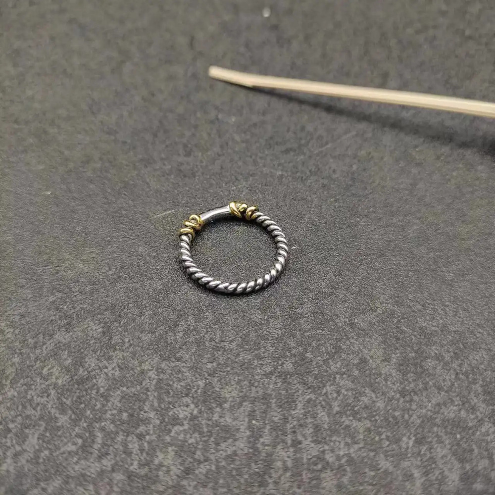 David Yurman gold-lined ring - Picture 6 of 6